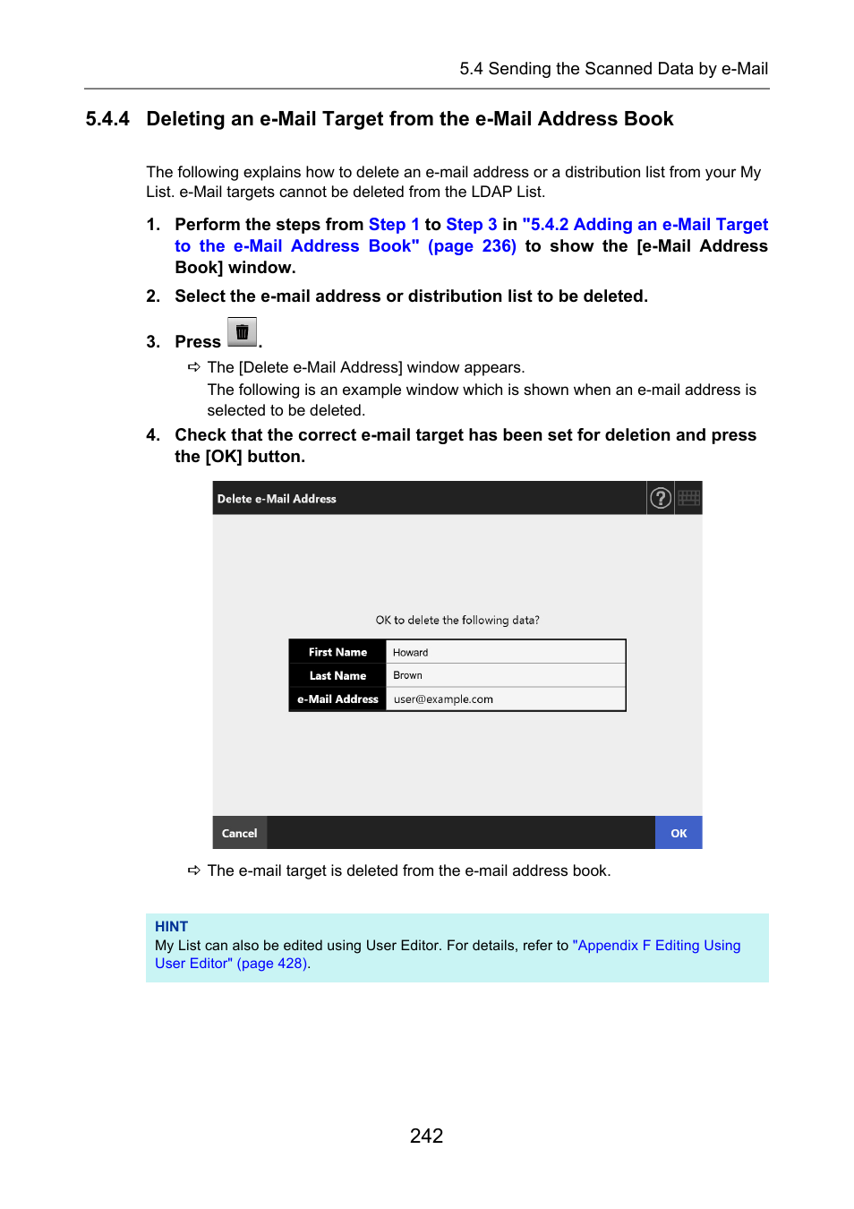 Fujitsu Ricoh Fujitsu N7100E Network Image Scanner User Manual | Page 242 / 482