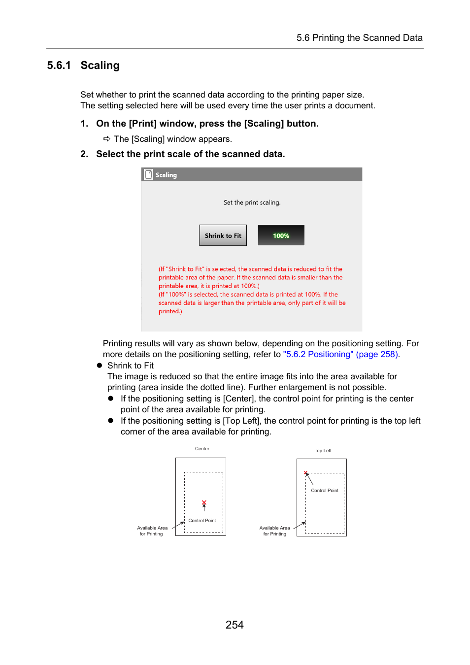 1 scaling | Fujitsu Ricoh Fujitsu N7100E Network Image Scanner User Manual | Page 254 / 482