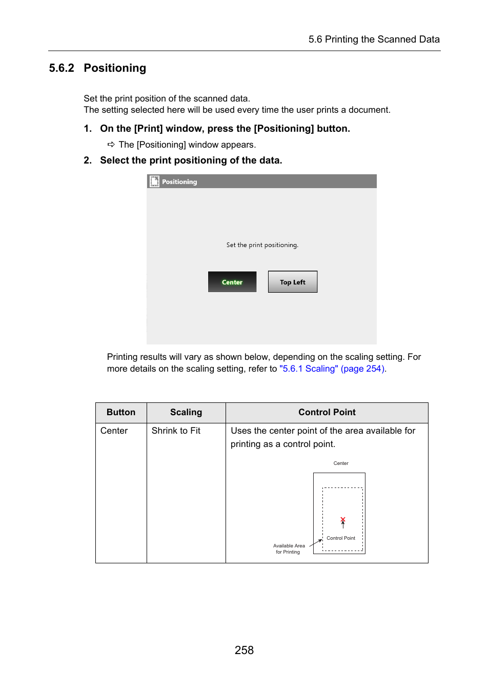 2 positioning | Fujitsu Ricoh Fujitsu N7100E Network Image Scanner User Manual | Page 258 / 482