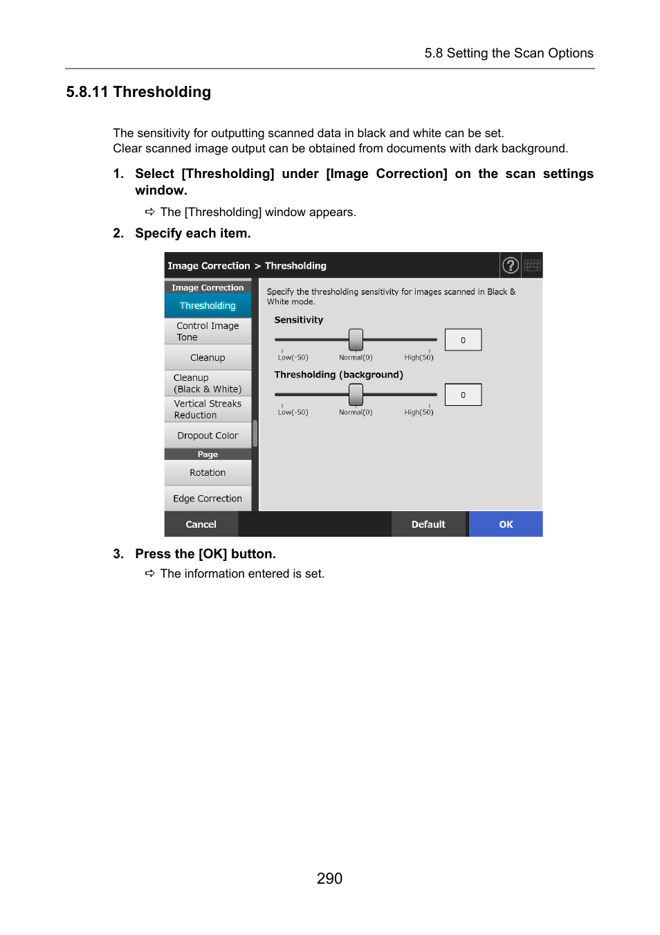 11 thresholding | Fujitsu Ricoh Fujitsu N7100E Network Image Scanner User Manual | Page 290 / 482