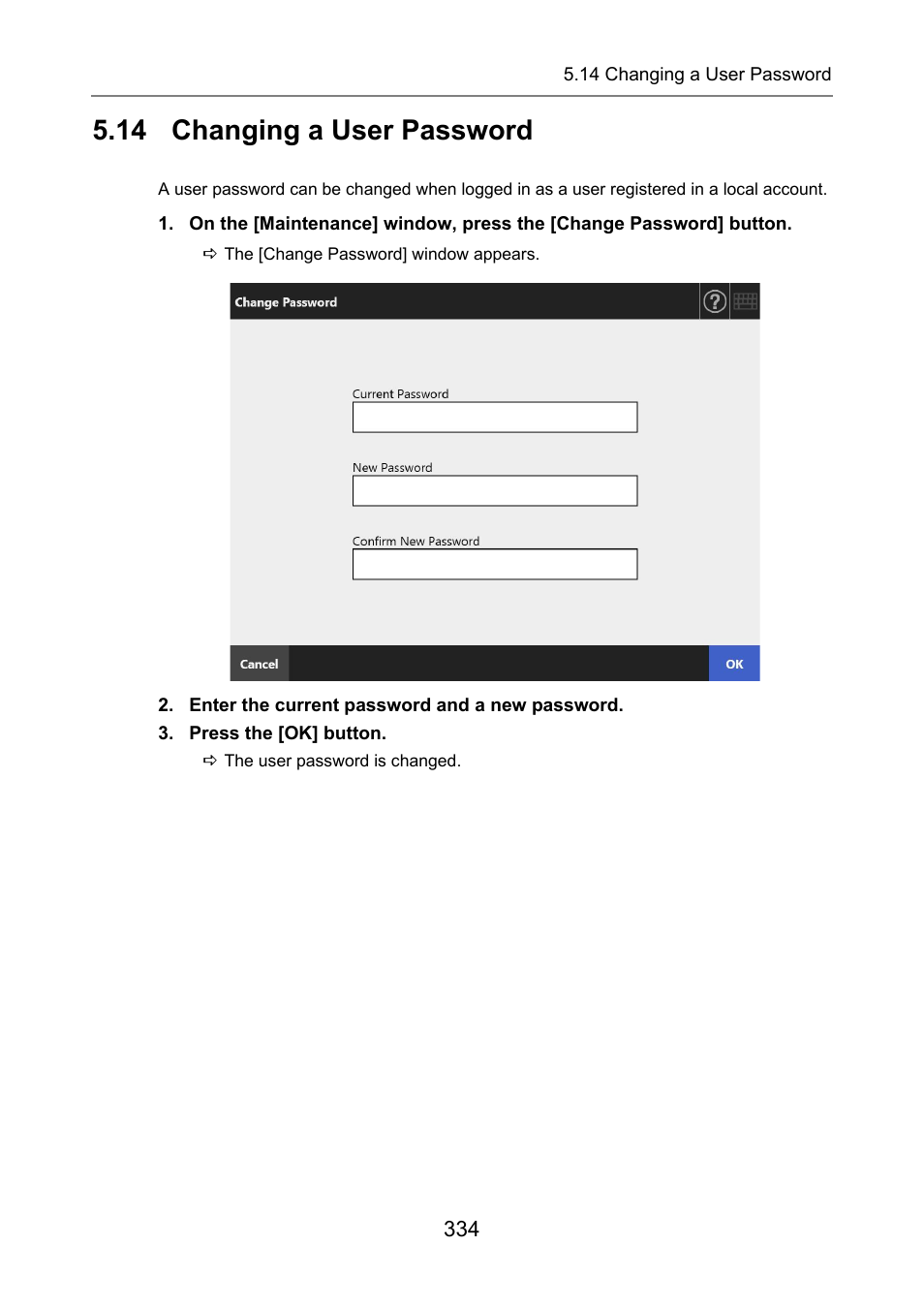 14 changing a user password, P.334) | Fujitsu Ricoh Fujitsu N7100E Network Image Scanner User Manual | Page 334 / 482