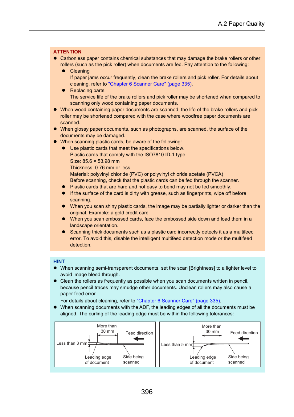A.2 paper quality | Fujitsu Ricoh Fujitsu N7100E Network Image Scanner User Manual | Page 396 / 482