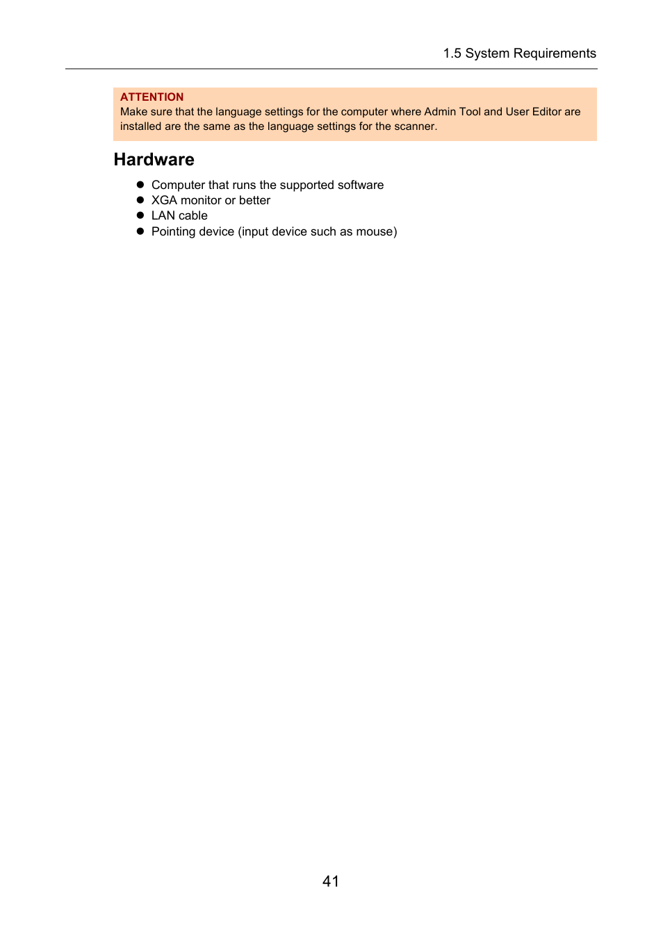 Hardware | Fujitsu Ricoh Fujitsu N7100E Network Image Scanner User Manual | Page 41 / 482