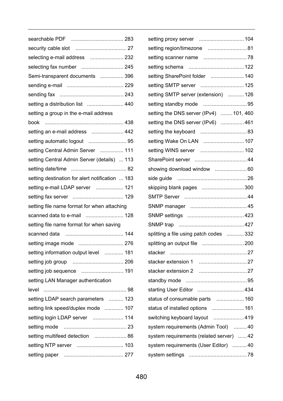 Fujitsu Ricoh Fujitsu N7100E Network Image Scanner User Manual | Page 480 / 482