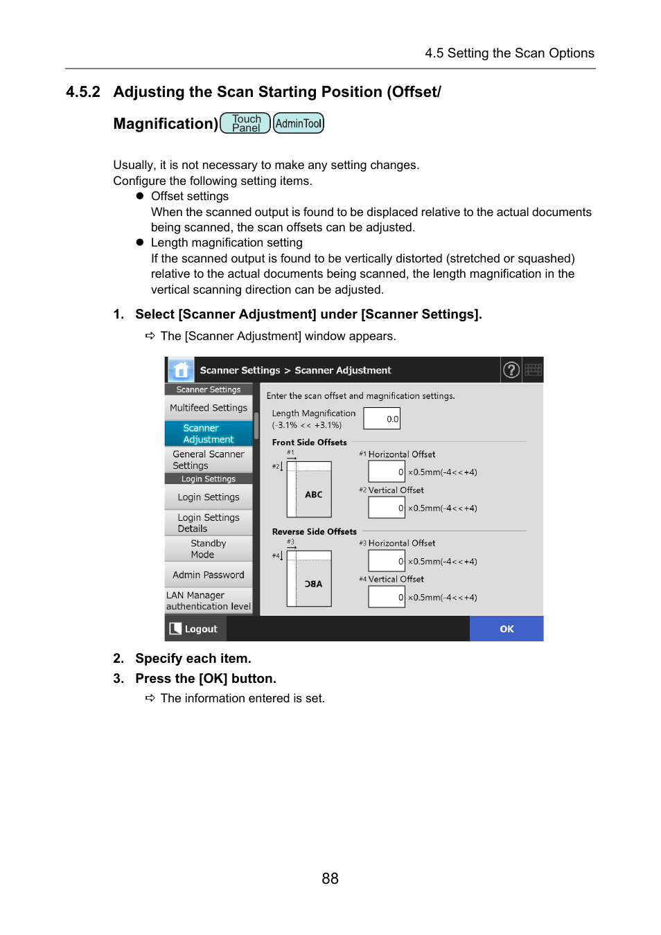 P.88) | Fujitsu Ricoh Fujitsu N7100E Network Image Scanner User Manual | Page 88 / 482
