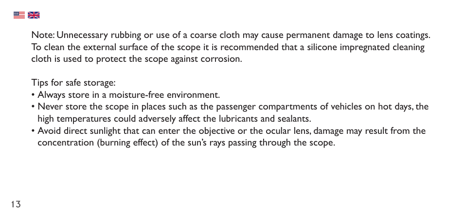 Hawke Sport Optics 1-4x20 Vantage IR Riflescope (Turkey Dot IR Reticle) User Manual | Page 13 / 74