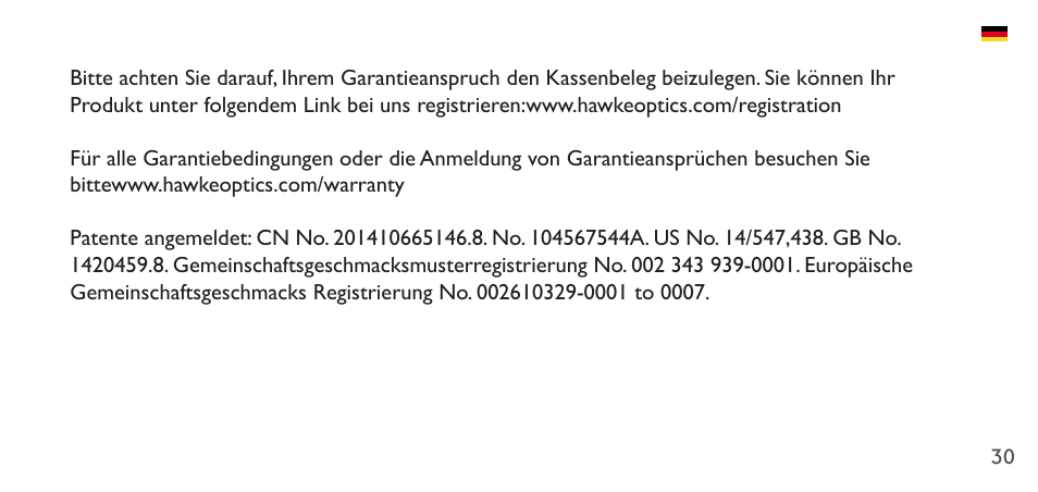 Hawke Sport Optics 1-4x20 Vantage IR Riflescope (Turkey Dot IR Reticle) User Manual | Page 30 / 74