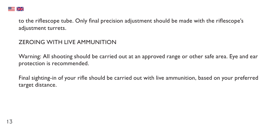 Hawke Sport Optics 4.5-14x44 Sidewinder 30 SF Riflescope (10x Half Mil Illuminated Reticle) User Manual | Page 13 / 124