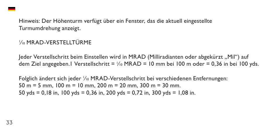Hawke Sport Optics 4.5-14x44 Sidewinder 30 SF Riflescope (10x Half Mil Illuminated Reticle) User Manual | Page 33 / 124