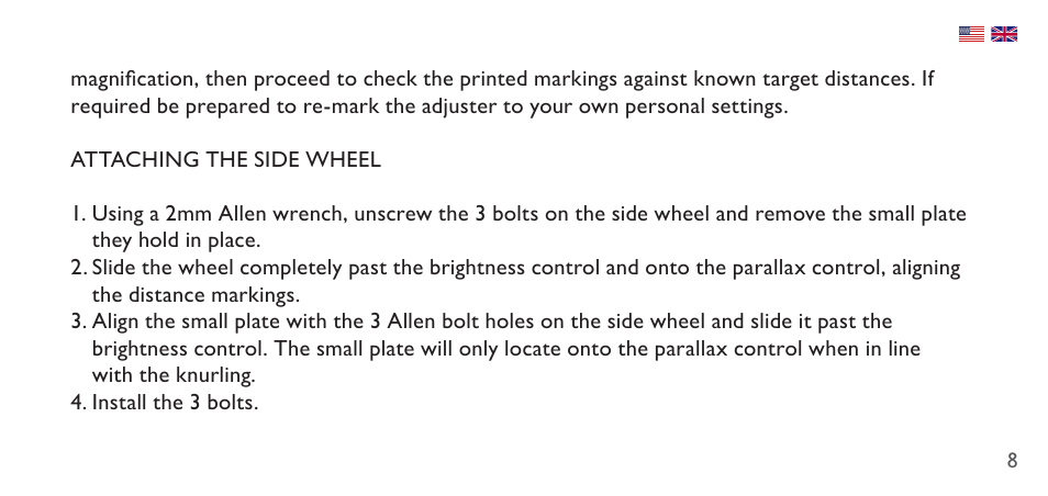 Hawke Sport Optics 4.5-14x44 Sidewinder 30 SF Riflescope (10x Half Mil Illuminated Reticle) User Manual | Page 8 / 124