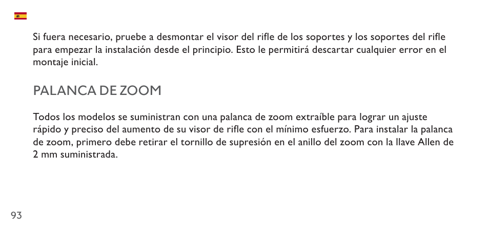 Palanca de zoom | Hawke Sport Optics 4.5-14x44 Sidewinder 30 SF Riflescope (10x Half Mil Illuminated Reticle) User Manual | Page 93 / 124