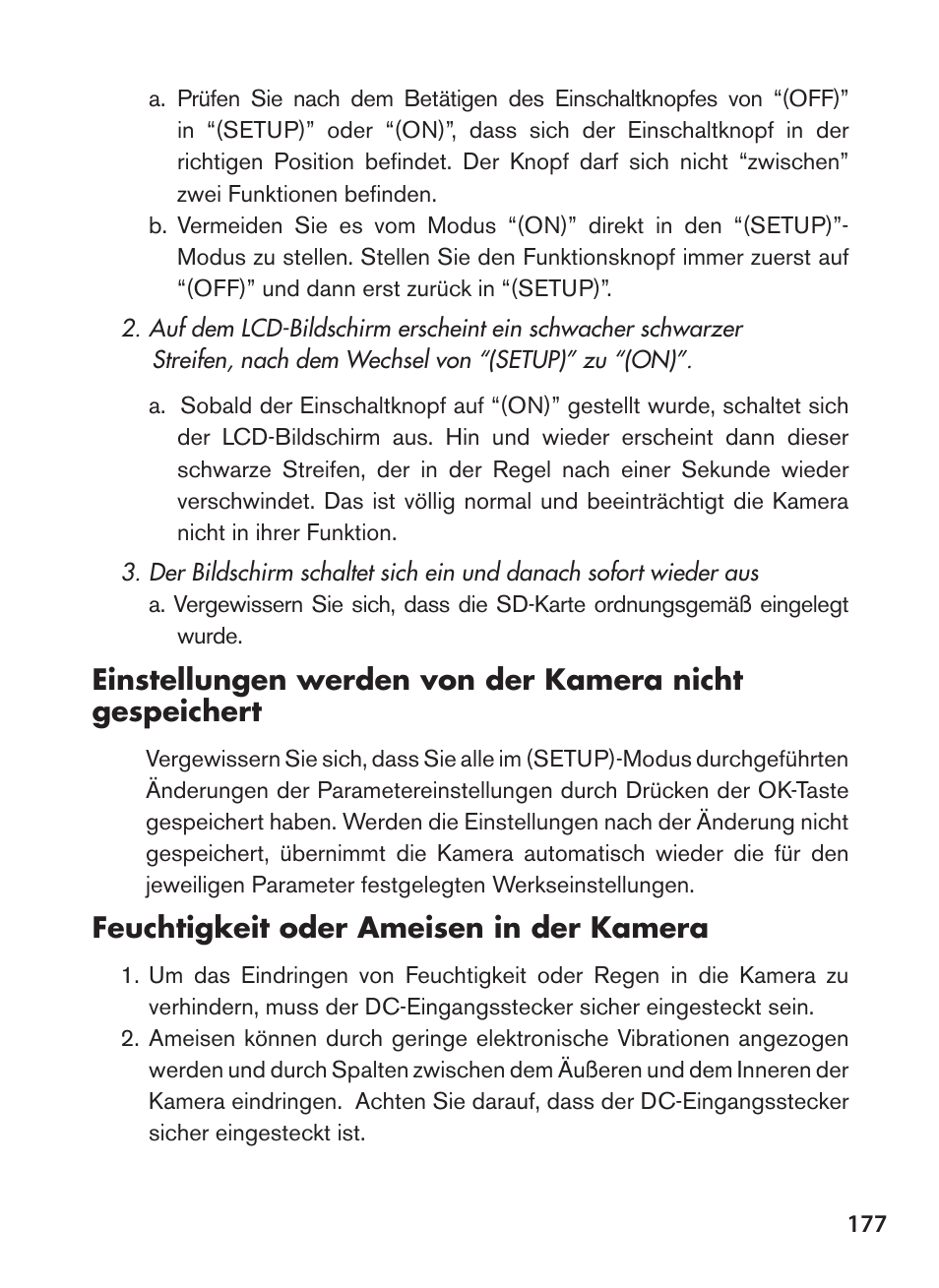 Feuchtigkeit oder ameisen in der kamera | Bushnell NatureView HD Essential Trail Camera (Green) User Manual | Page 177 / 232