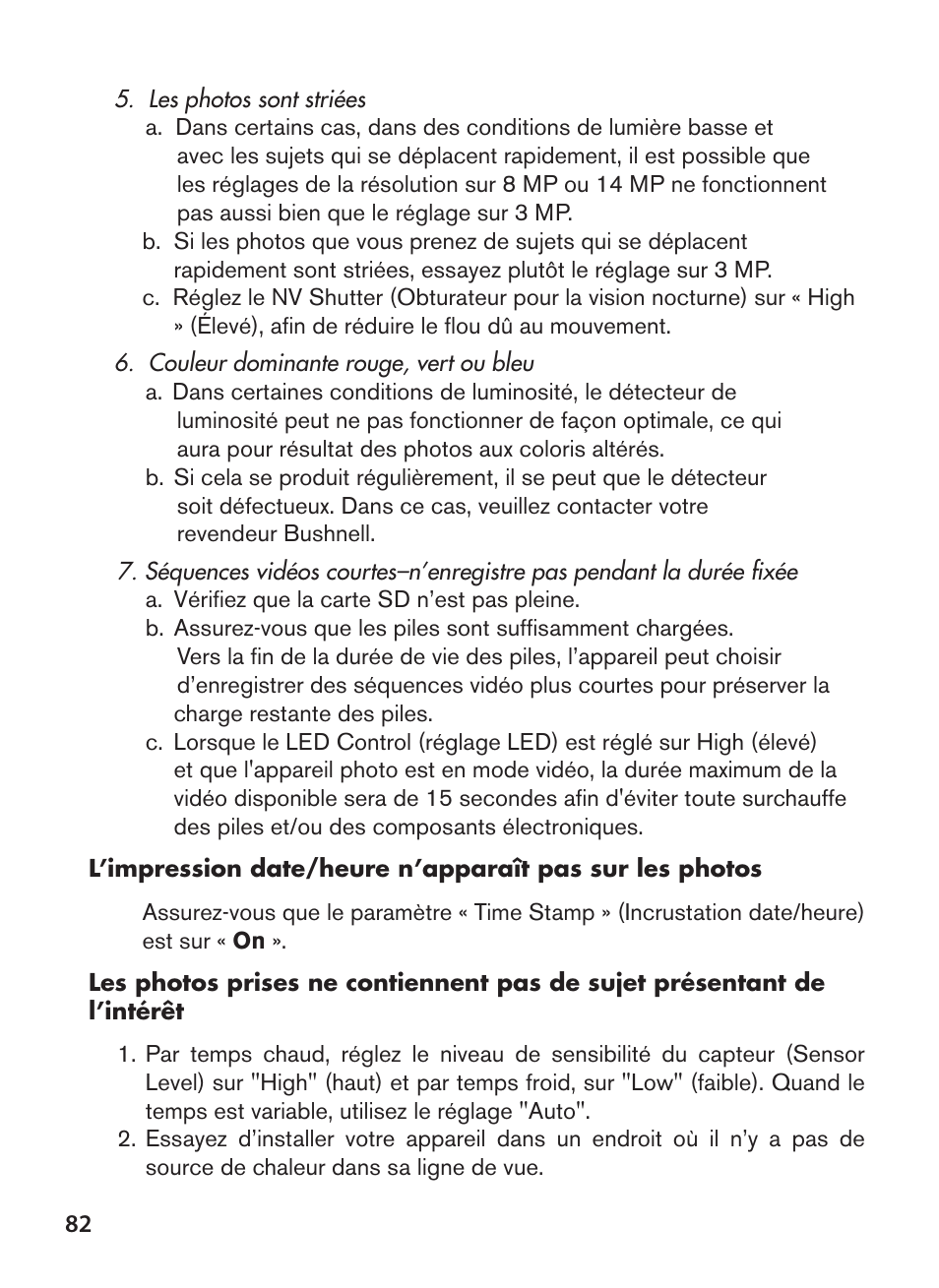 Bushnell NatureView HD Essential Trail Camera (Green) User Manual | Page 82 / 232