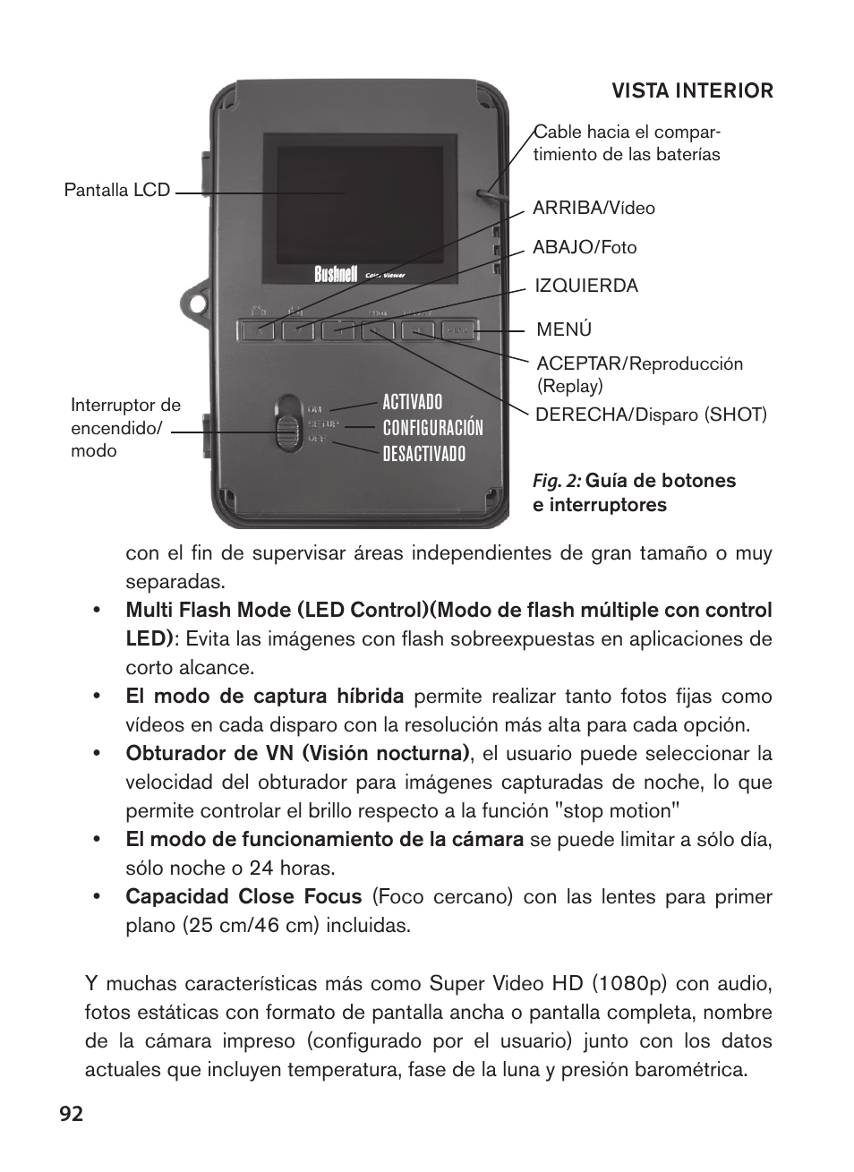 Bushnell NatureView HD Essential Trail Camera (Green) User Manual | Page 92 / 232