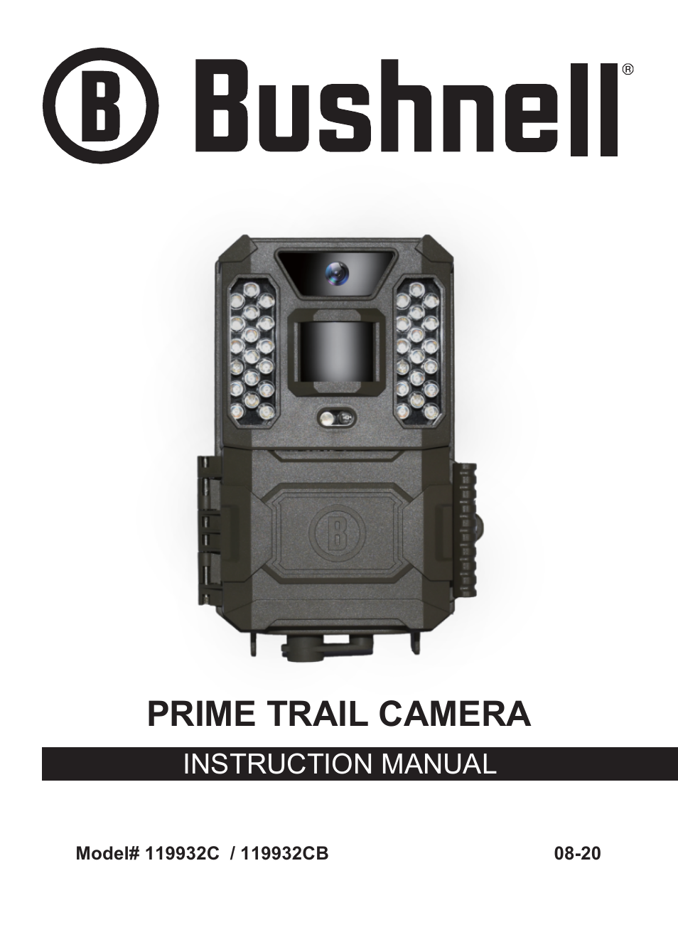Bushnell Prime Low-Glow Trail Camera Kit (Gray) User Manual | 179 pages