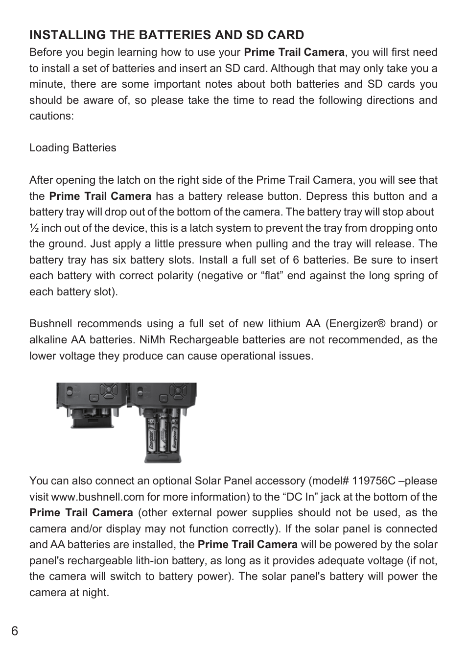 Bushnell Prime Low-Glow Trail Camera Kit (Gray) User Manual | Page 6 / 179