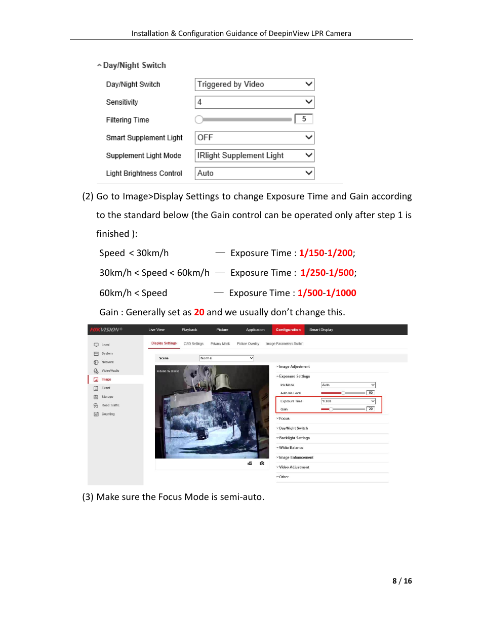 Hikvision DeepinView IDS-2CD7A46G0/P-IZHSY 4MP Outdoor Network Bullet Camera with Night Vision & 8-32mm Lens User Manual | Page 8 / 16