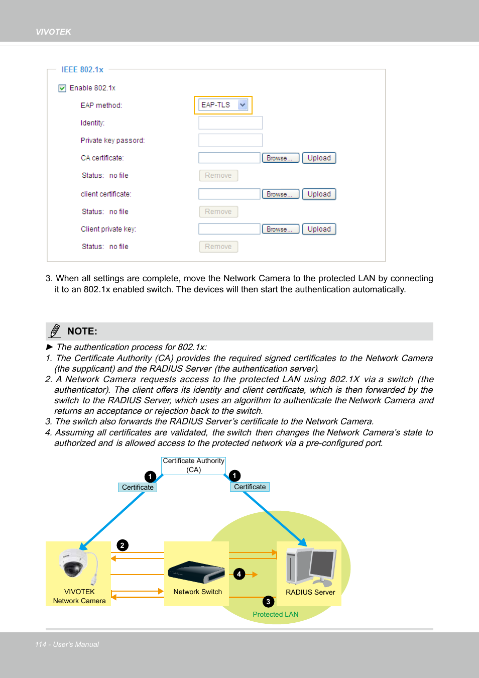 Vivotek FD9388-HTV 5MP Outdoor Network Dome Camera with Night Vision User Manual | Page 114 / 407