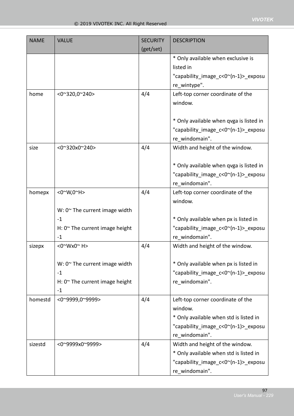 Vivotek FD9388-HTV 5MP Outdoor Network Dome Camera with Night Vision User Manual | Page 229 / 407