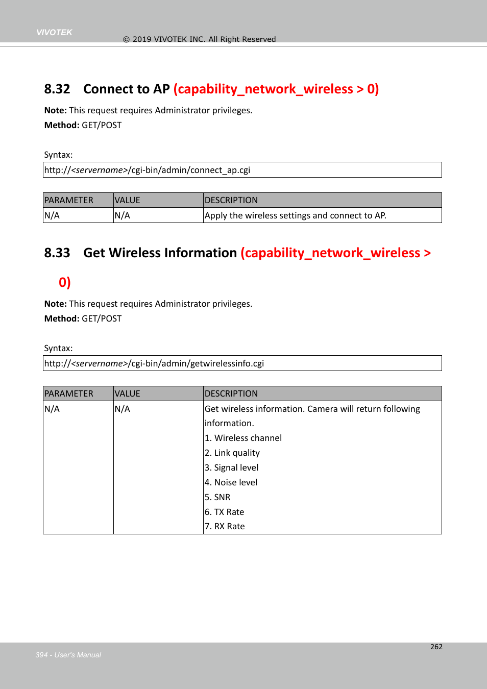 32 connect to ap (capability_network_wireless > 0) | Vivotek FD9388-HTV 5MP Outdoor Network Dome Camera with Night Vision User Manual | Page 394 / 407