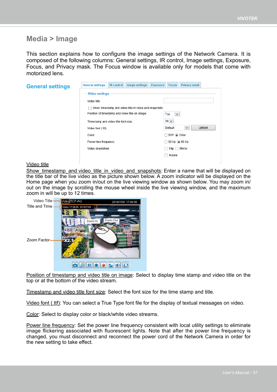 Media > image | Vivotek FD9388-HTV 5MP Outdoor Network Dome Camera with Night Vision User Manual | Page 57 / 407