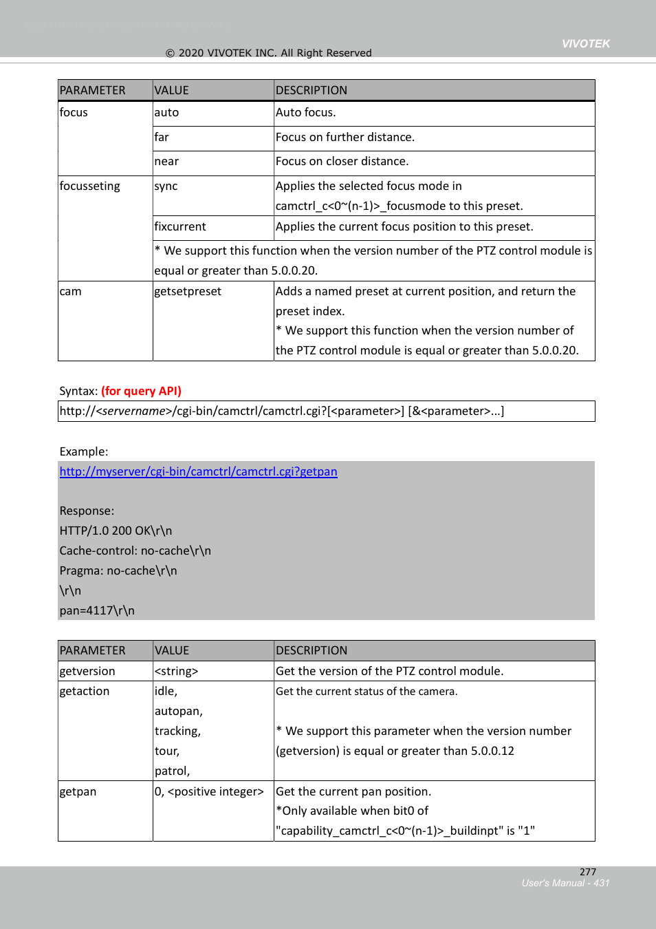 Vivotek S Series IZ9361-EH 1080p Outdoor Network Bullet Camera with Heater User Manual | Page 431 / 458