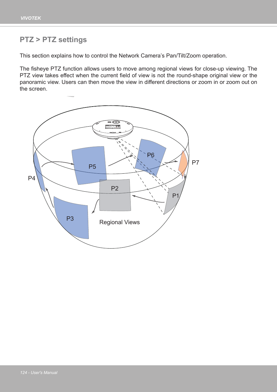 Ptz > ptz settings | Vivotek FE9380-HV 5MP Outdoor Network Fisheye Dome Camera with Night Vision User Manual | Page 124 / 352