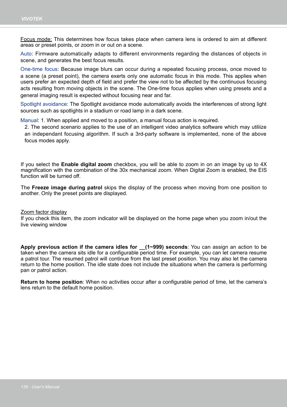 Vivotek SD9161-H-v2 2MP PTZ Network Dome Camera User Manual | Page 136 / 473
