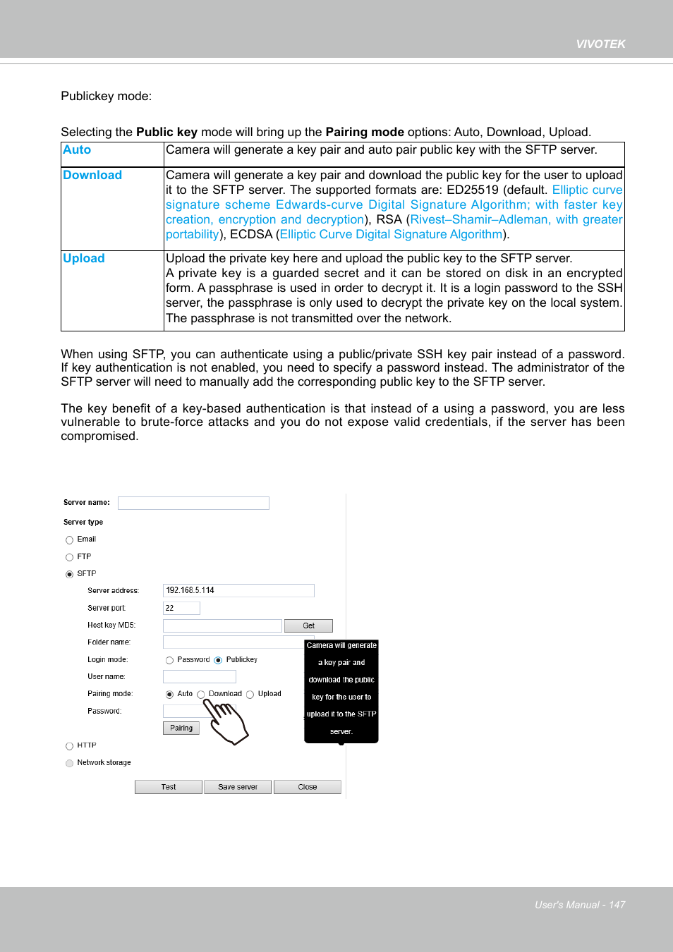 Vivotek SD9161-H-v2 2MP PTZ Network Dome Camera User Manual | Page 147 / 473