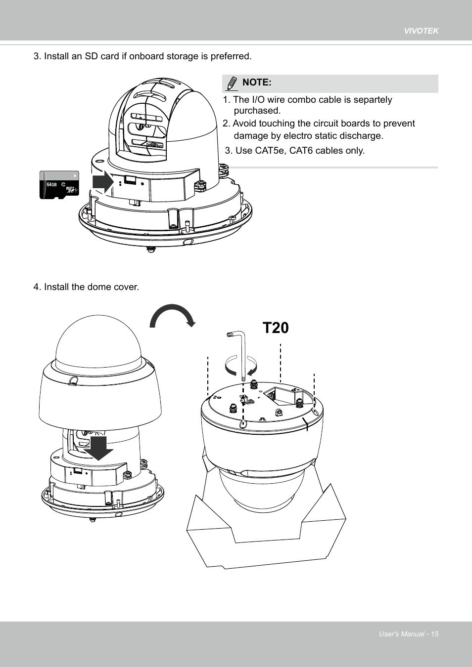 Vivotek SD9161-H-v2 2MP PTZ Network Dome Camera User Manual | Page 15 / 473