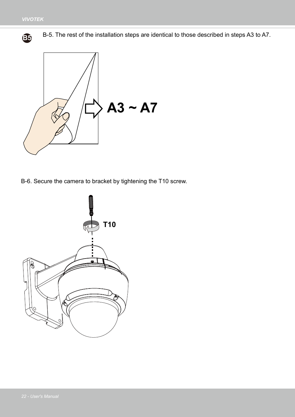 A3 ~ a7 | Vivotek SD9161-H-v2 2MP PTZ Network Dome Camera User Manual | Page 22 / 473