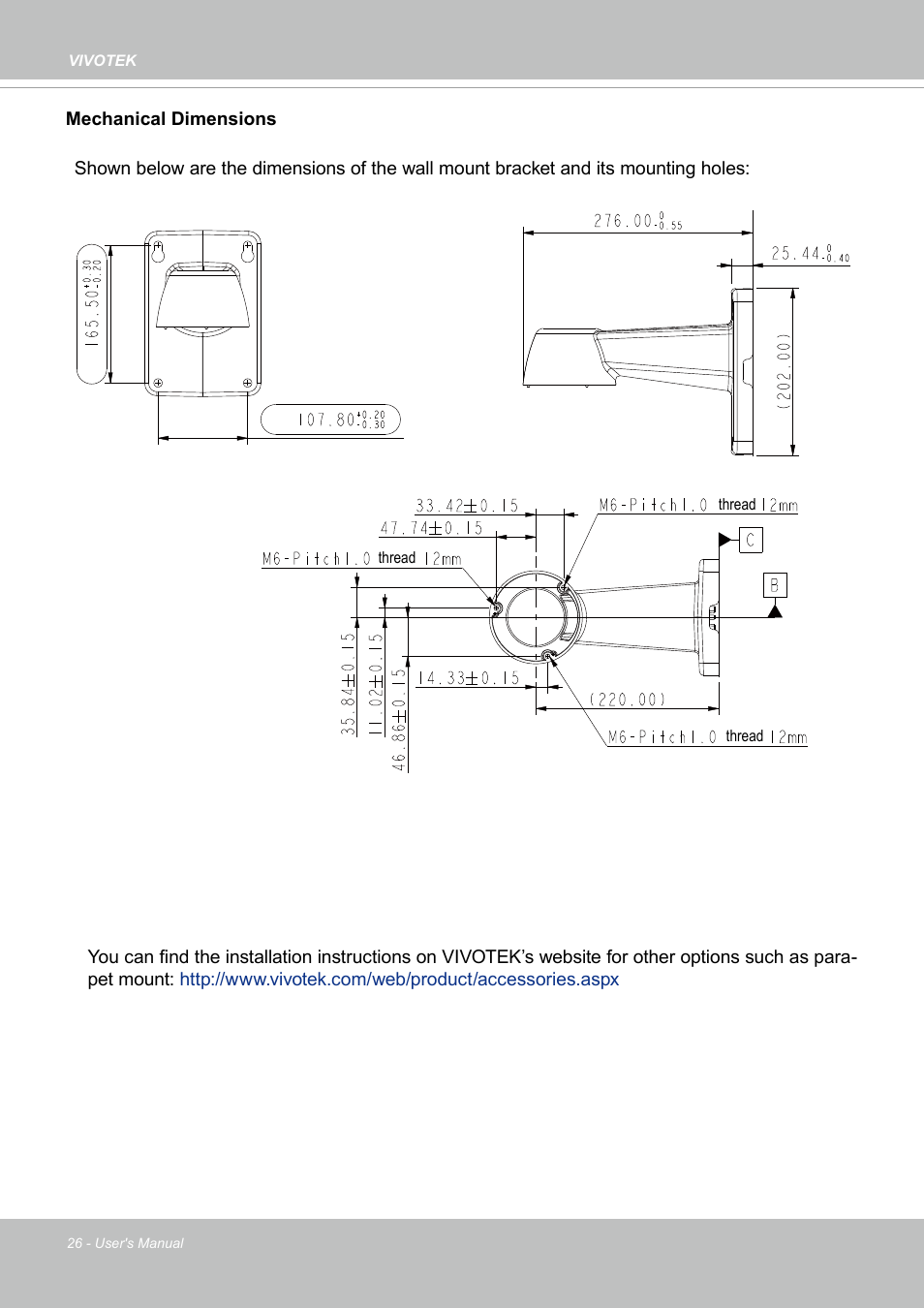 Vivotek SD9161-H-v2 2MP PTZ Network Dome Camera User Manual | Page 26 / 473