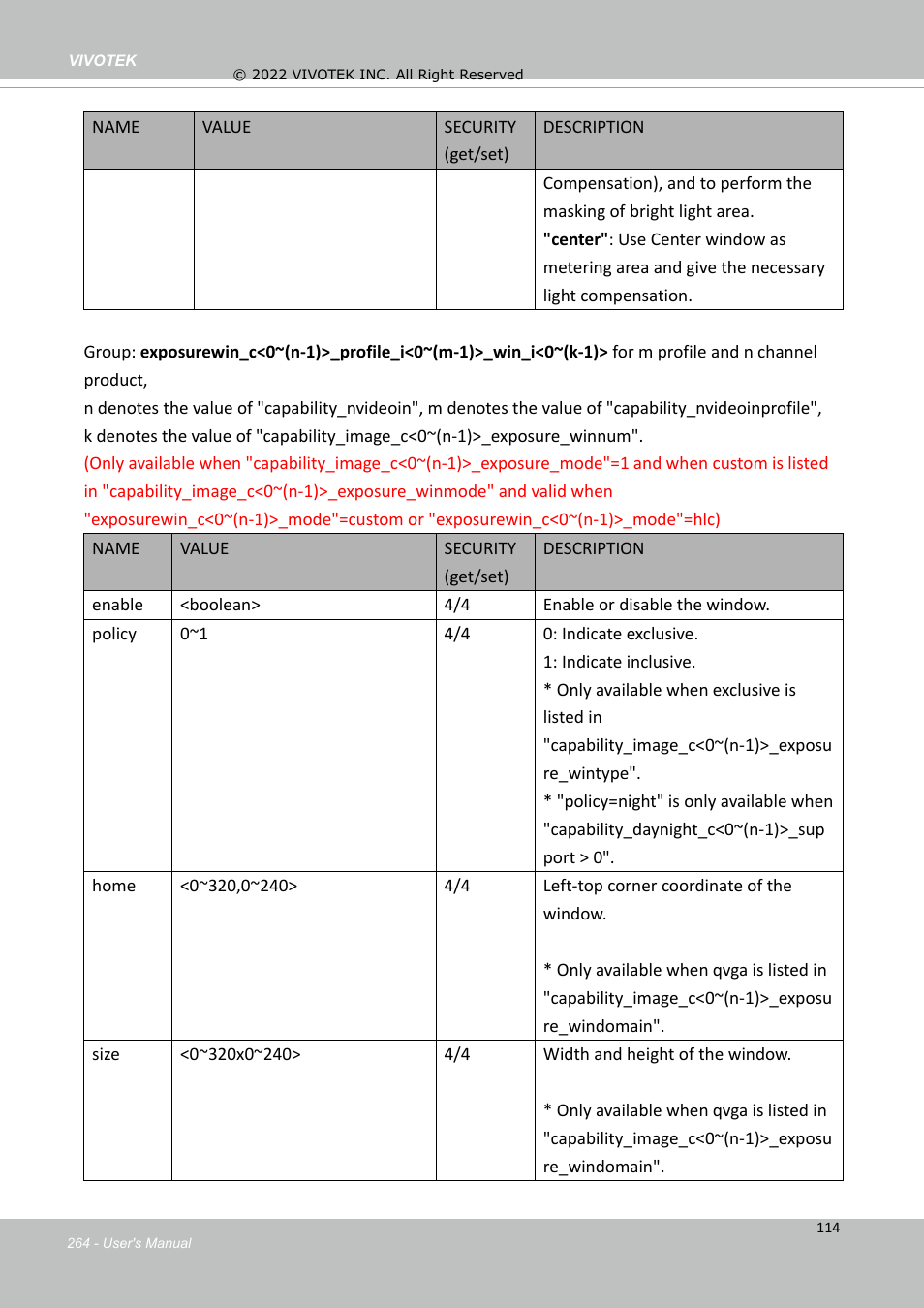 Vivotek SD9161-H-v2 2MP PTZ Network Dome Camera User Manual | Page 264 / 473