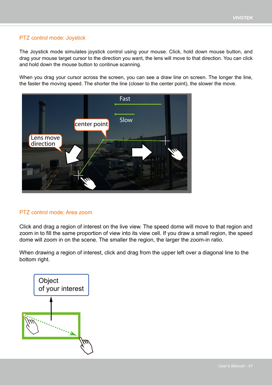 Object of your interest | Vivotek SD9161-H-v2 2MP PTZ Network Dome Camera User Manual | Page 41 / 473