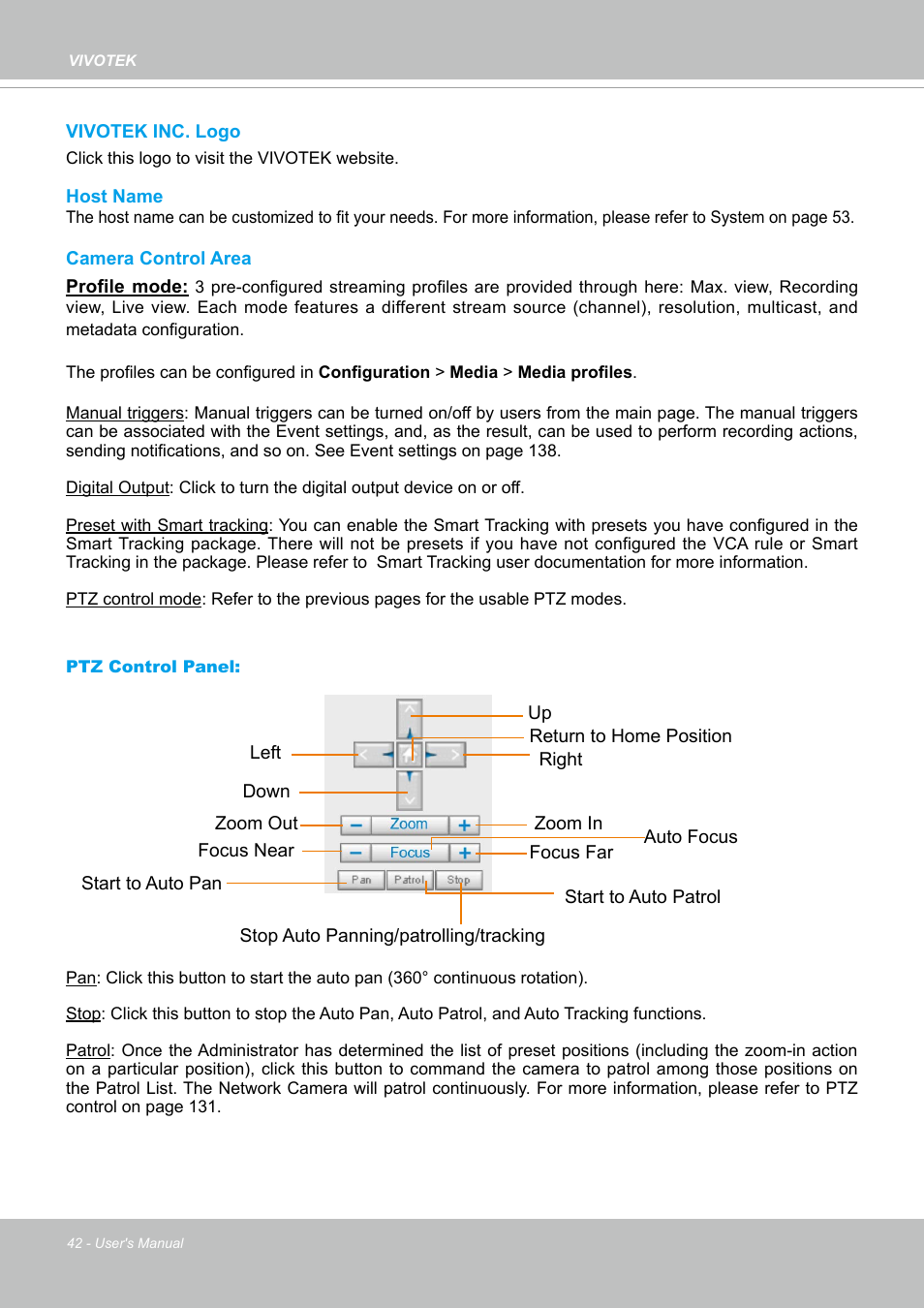 Vivotek SD9161-H-v2 2MP PTZ Network Dome Camera User Manual | Page 42 / 473