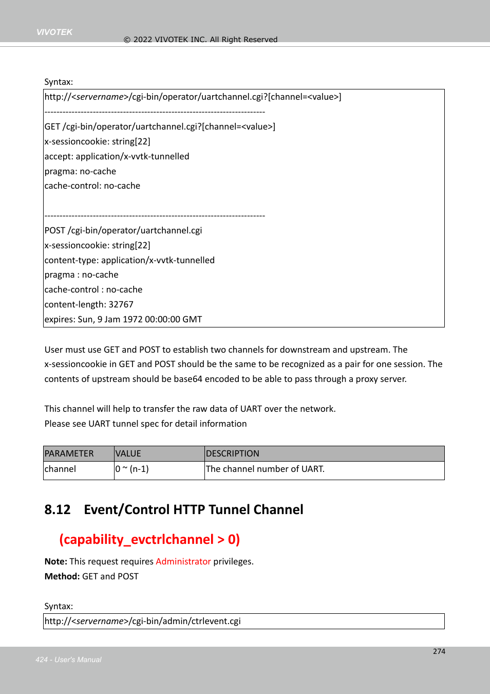 Vivotek SD9161-H-v2 2MP PTZ Network Dome Camera User Manual | Page 424 / 473