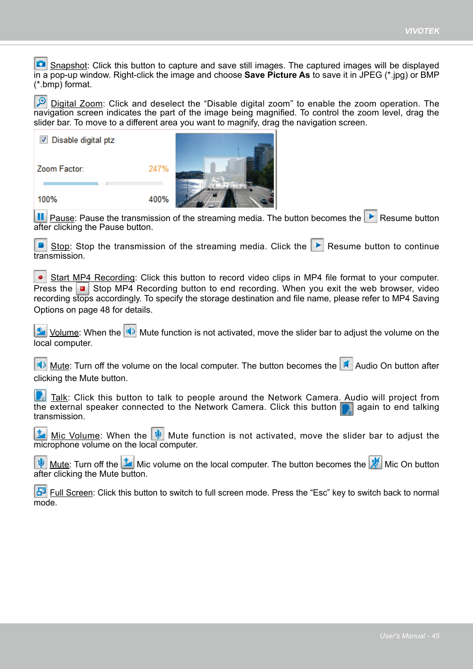 Vivotek SD9161-H-v2 2MP PTZ Network Dome Camera User Manual | Page 45 / 473
