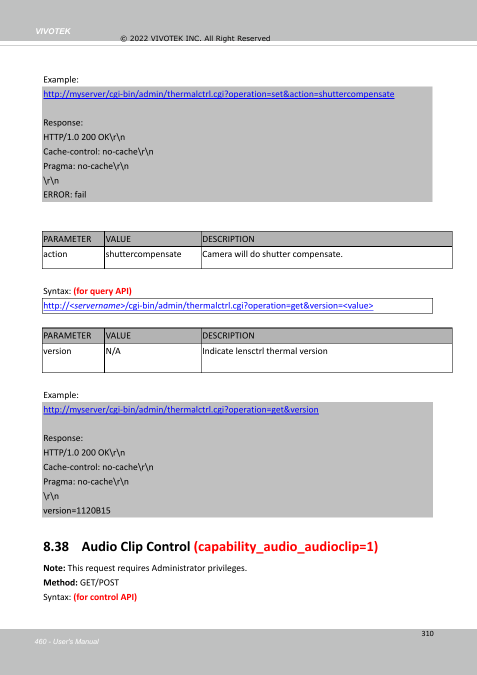 Vivotek SD9161-H-v2 2MP PTZ Network Dome Camera User Manual | Page 460 / 473