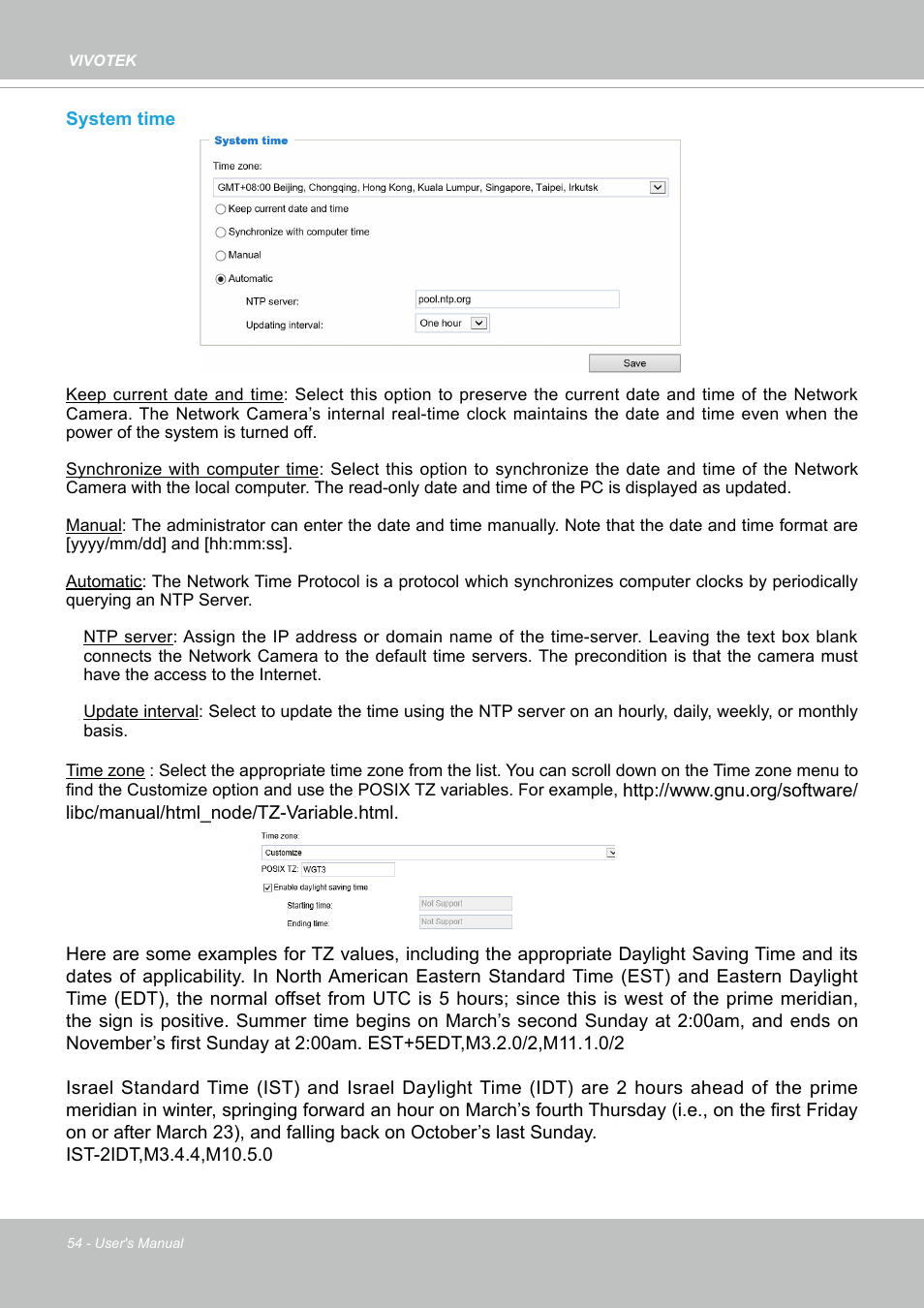 Vivotek SD9161-H-v2 2MP PTZ Network Dome Camera User Manual | Page 54 / 473