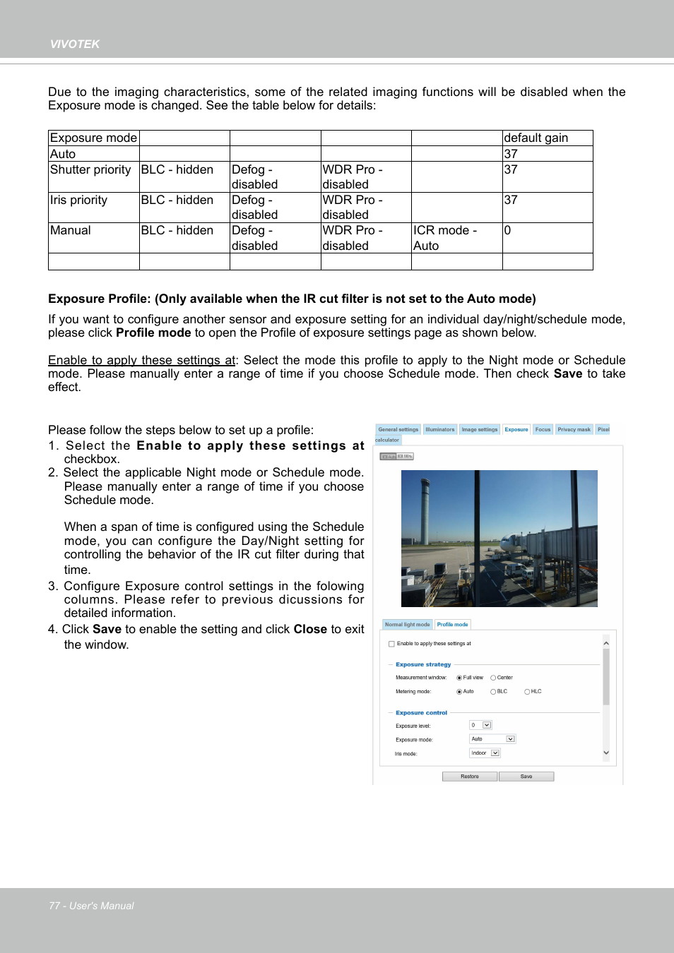 Vivotek SD9161-H-v2 2MP PTZ Network Dome Camera User Manual | Page 77 / 473