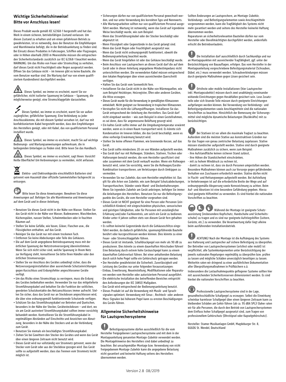 HK Audio SONAR 110 Xi 2-Way 800W 10" Powered Speaker User Manual | Page 16 / 72