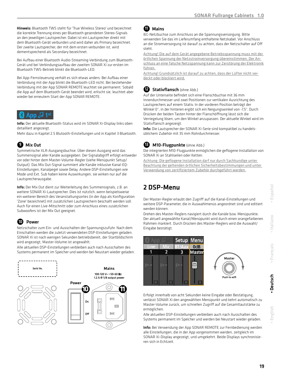 2 dsp-menu | HK Audio SONAR 110 Xi 2-Way 800W 10" Powered Speaker User Manual | Page 19 / 72