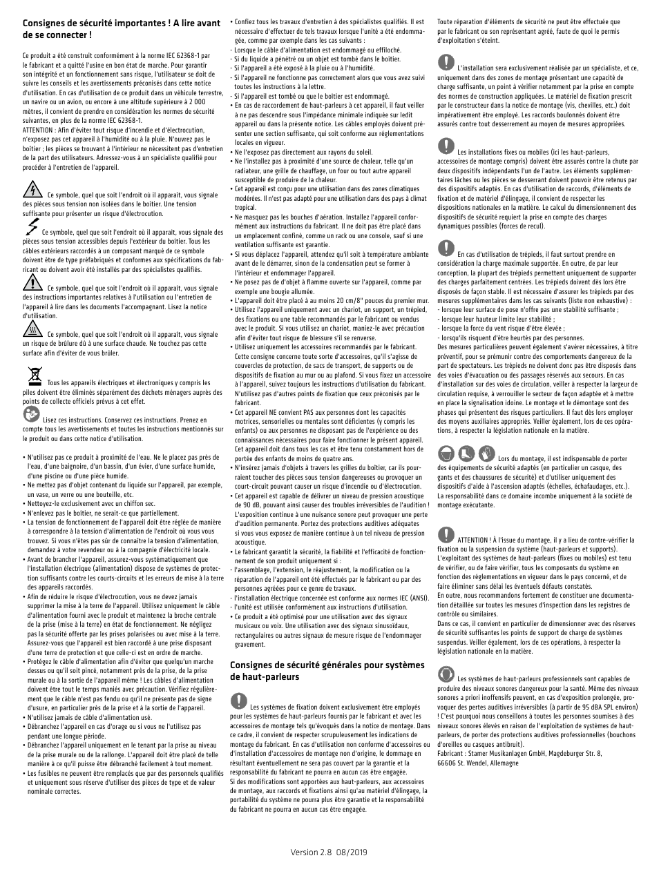 HK Audio SONAR 110 Xi 2-Way 800W 10" Powered Speaker User Manual | Page 30 / 72