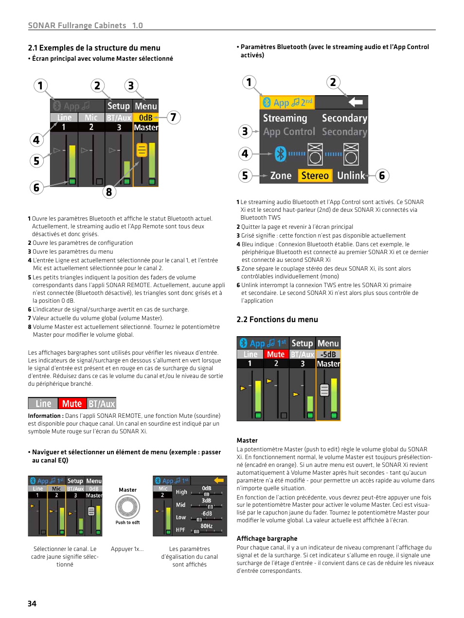 HK Audio SONAR 110 Xi 2-Way 800W 10" Powered Speaker User Manual | Page 34 / 72
