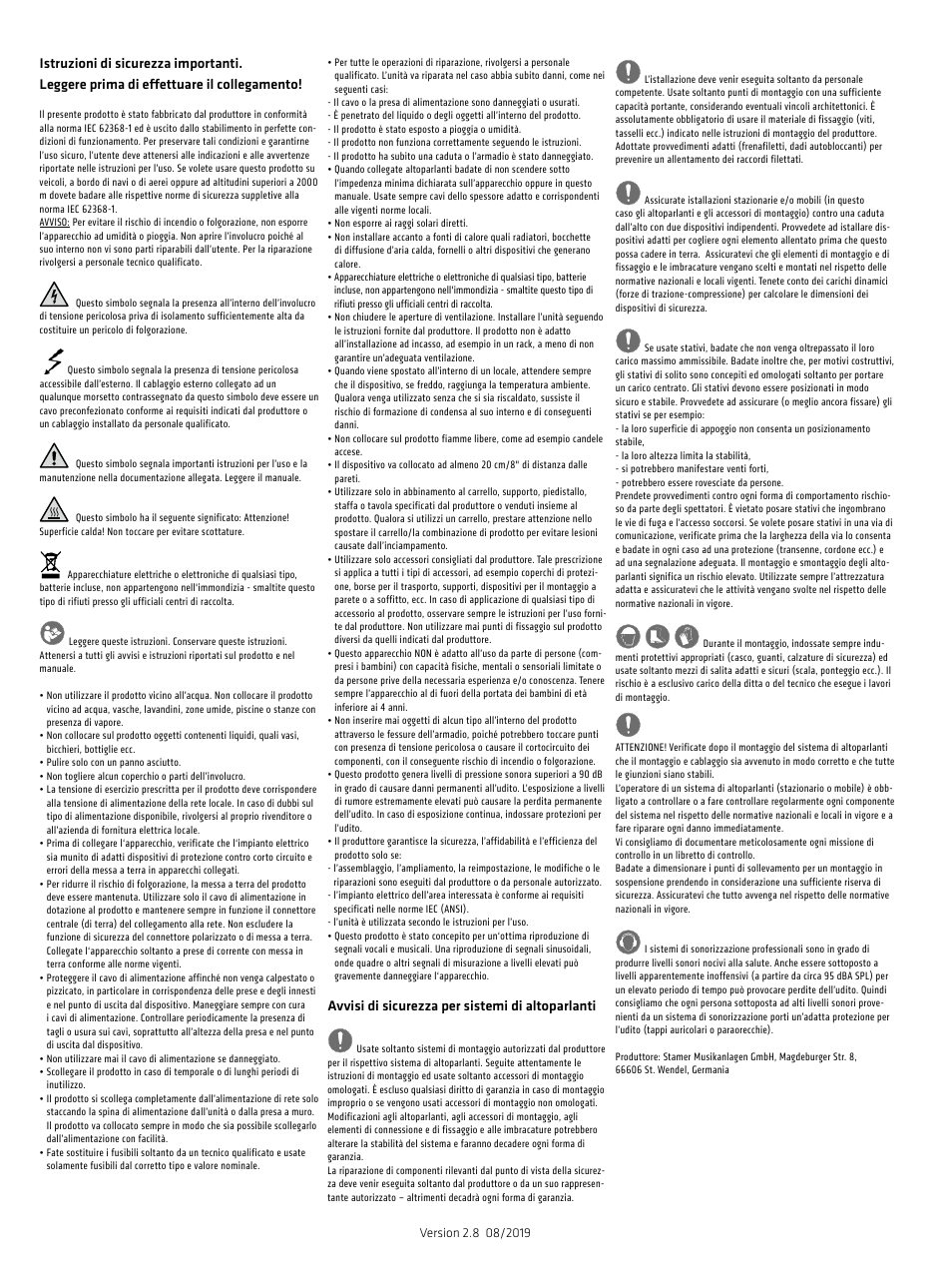 HK Audio SONAR 110 Xi 2-Way 800W 10" Powered Speaker User Manual | Page 44 / 72