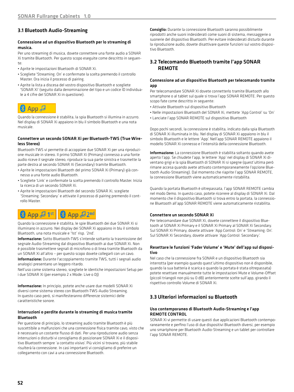 HK Audio SONAR 110 Xi 2-Way 800W 10" Powered Speaker User Manual | Page 52 / 72