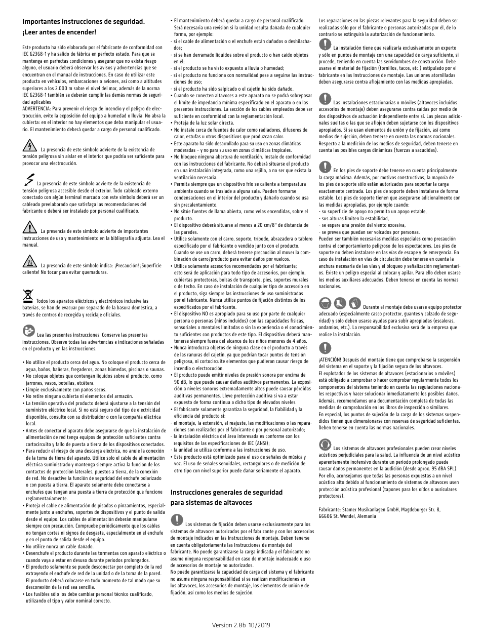 HK Audio SONAR 110 Xi 2-Way 800W 10" Powered Speaker User Manual | Page 58 / 72