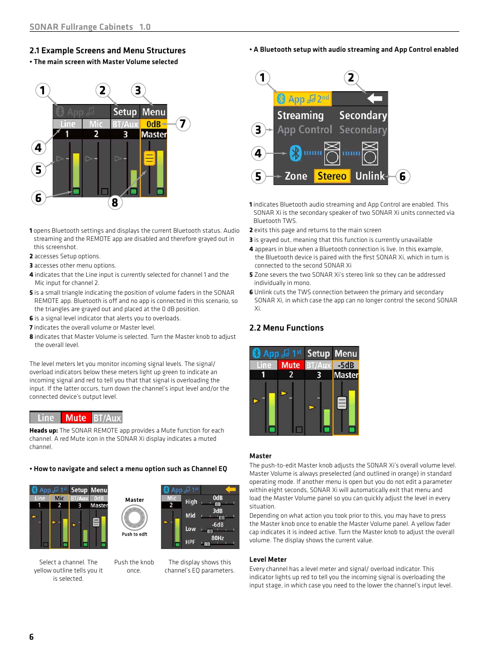 HK Audio SONAR 110 Xi 2-Way 800W 10" Powered Speaker User Manual | Page 6 / 72