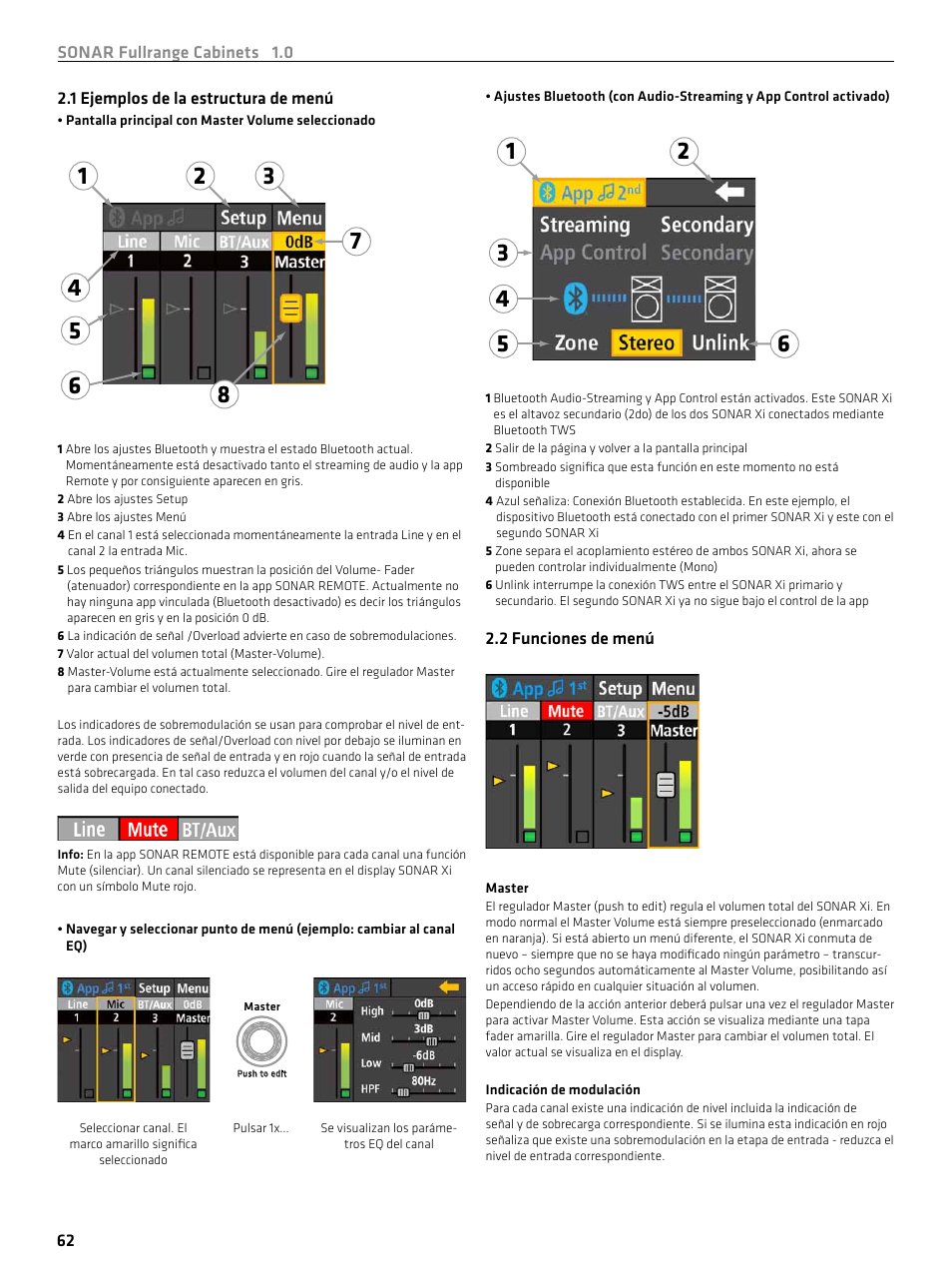 HK Audio SONAR 110 Xi 2-Way 800W 10" Powered Speaker User Manual | Page 62 / 72