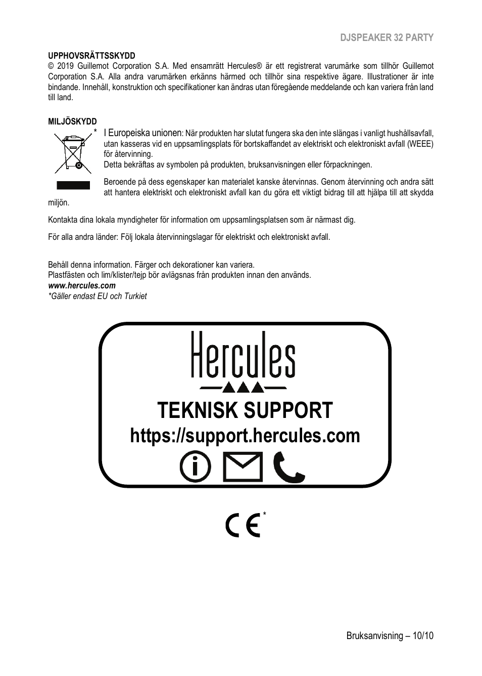Teknisk support | Hercules DJSpeaker 32 Party 3" Powered Speakers with Integrated Light Dome (Pair) User Manual | Page 155 / 195